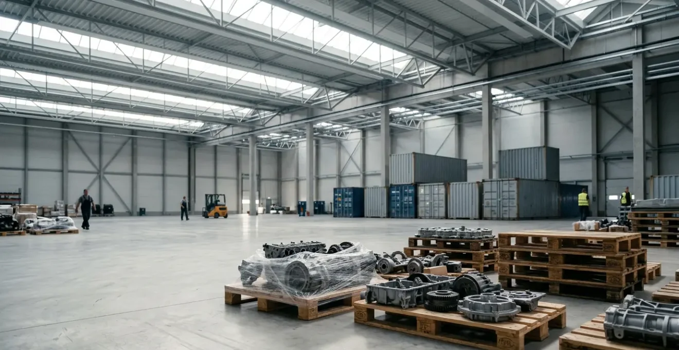 Automotive parts cleared through customs process with efficiency focus