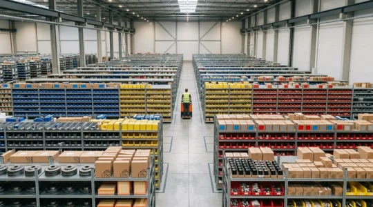 Strategic automotive parts inventory management system balancing cost reduction with reliable stock availability