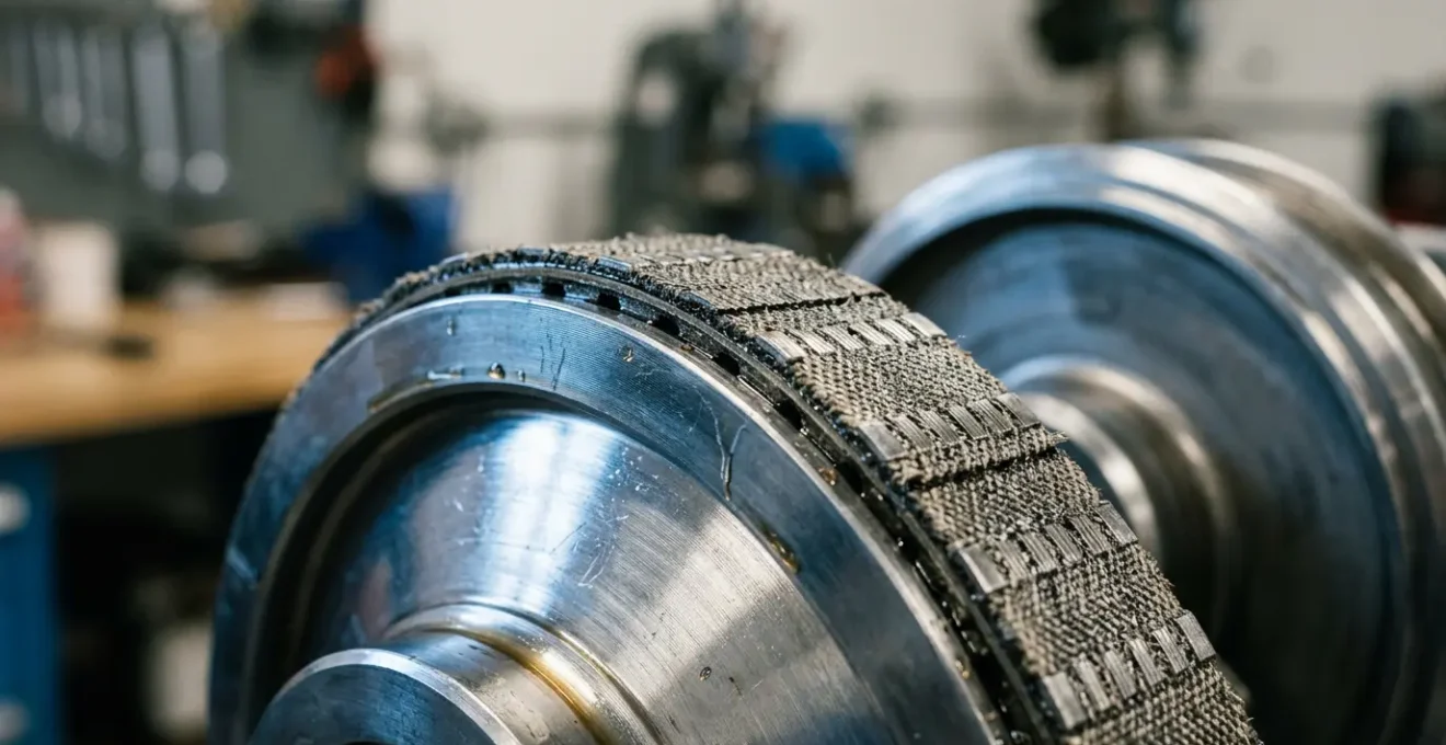 Close-up detail of automotive transmission components highlighting precision engineering and durability