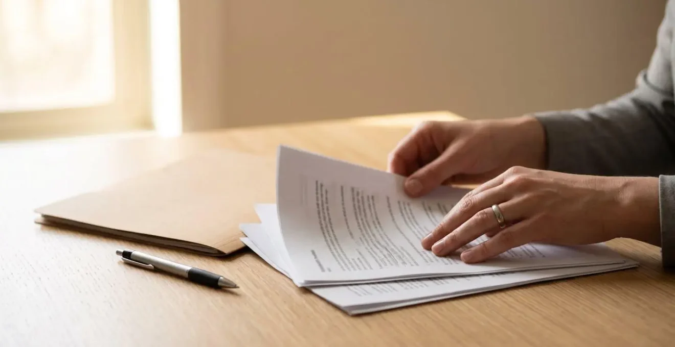 Professional documenting vehicle modifications with paperwork for insurance compliance