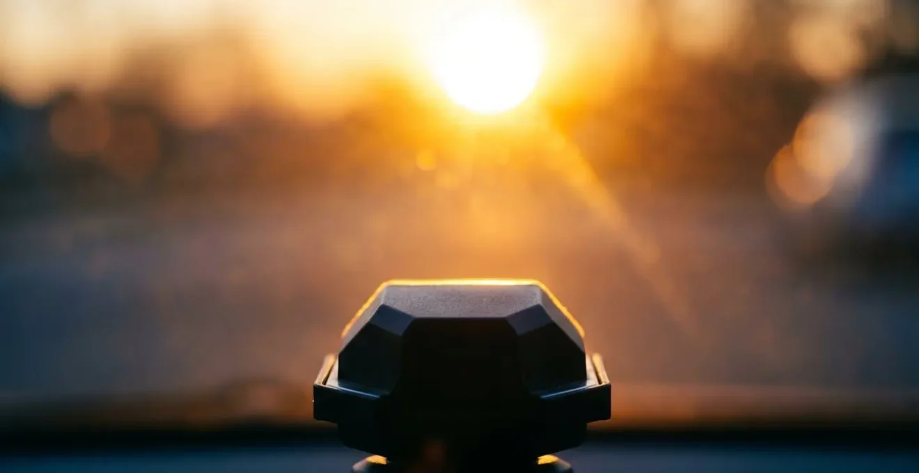 Dramatic low-angle sunlight creating sensor interference challenge for autonomous vehicles