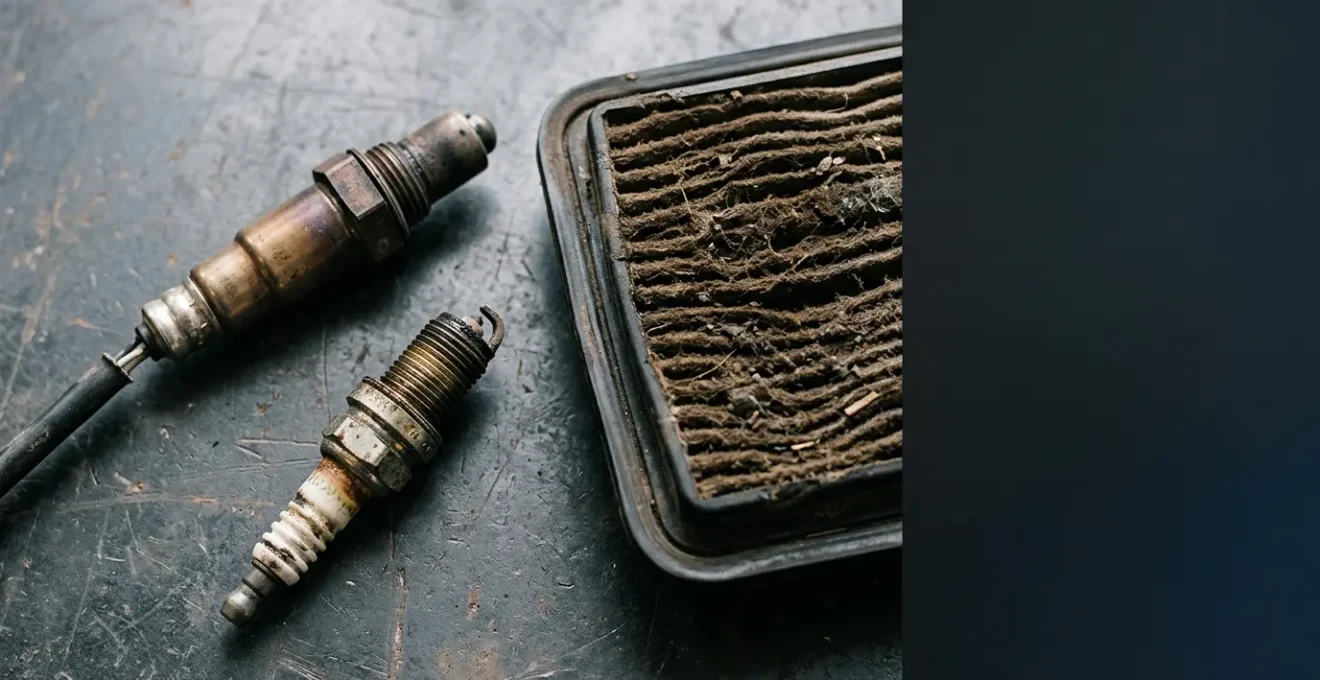 Automotive diagnostic tools and engine components affecting fuel efficiency