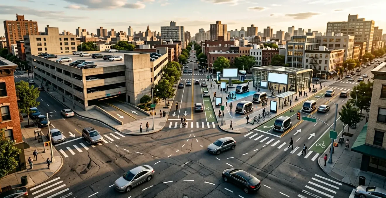 Conceptual image representing the choice between car subscription and ownership for city dwellers