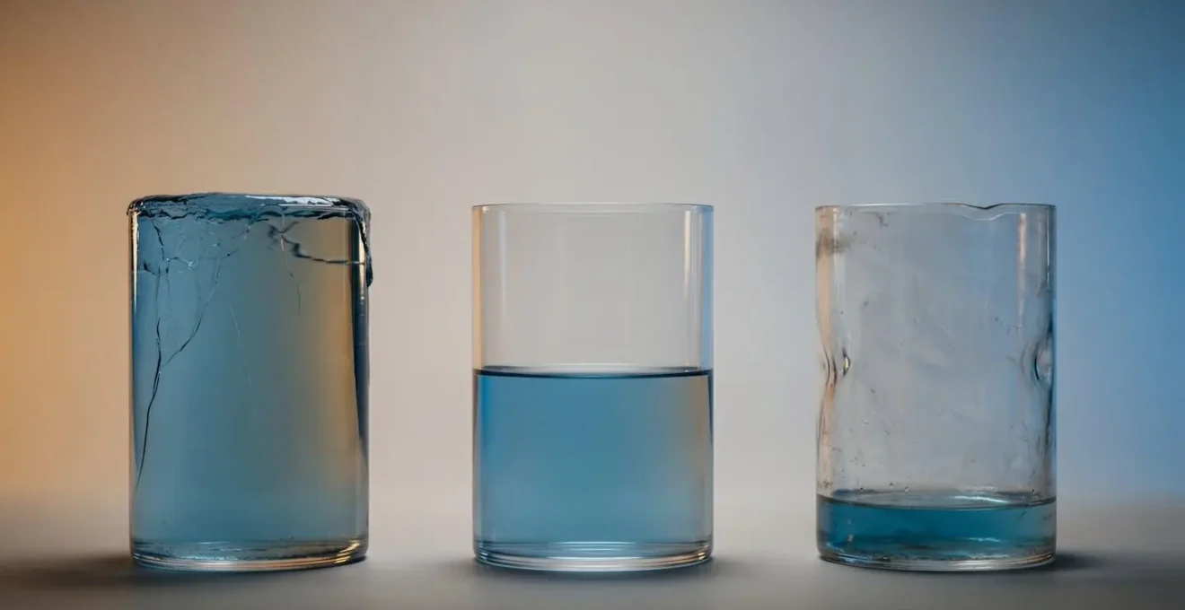 Abstract visual metaphor showing battery charge levels represented through environmental elements, emphasizing the balanced sweet spot between extremes